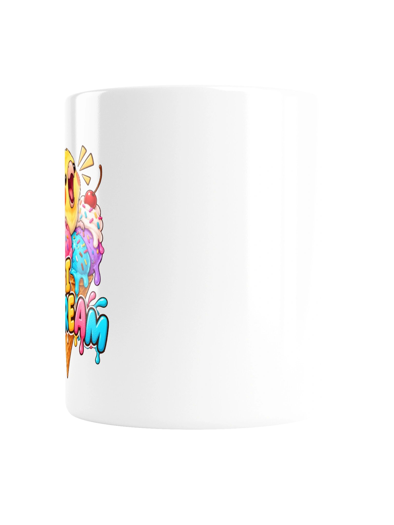 I Scream, You Scream – Funny Cockatiel Ice Cream Mug product image (6)