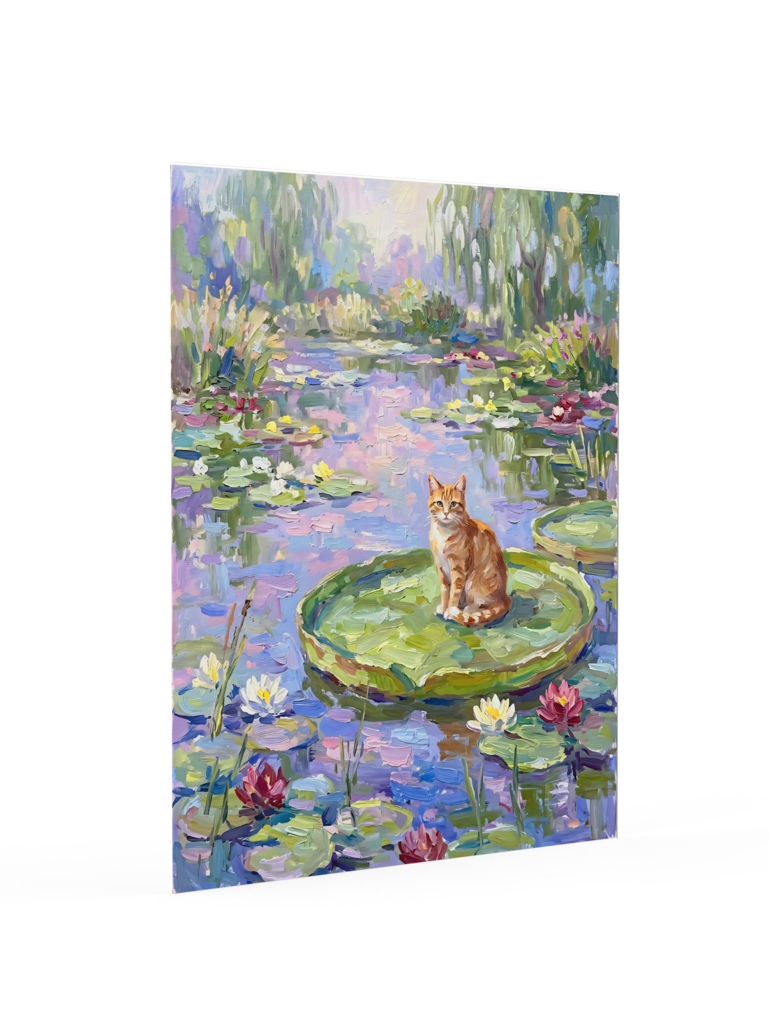 Water Lilies Cat Poster product image (16)