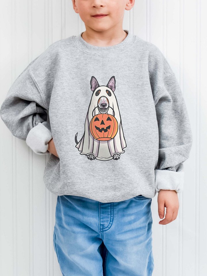 Halloween English Bull Terrier(Tricolor) Youth Sweatshirt product image (1)
