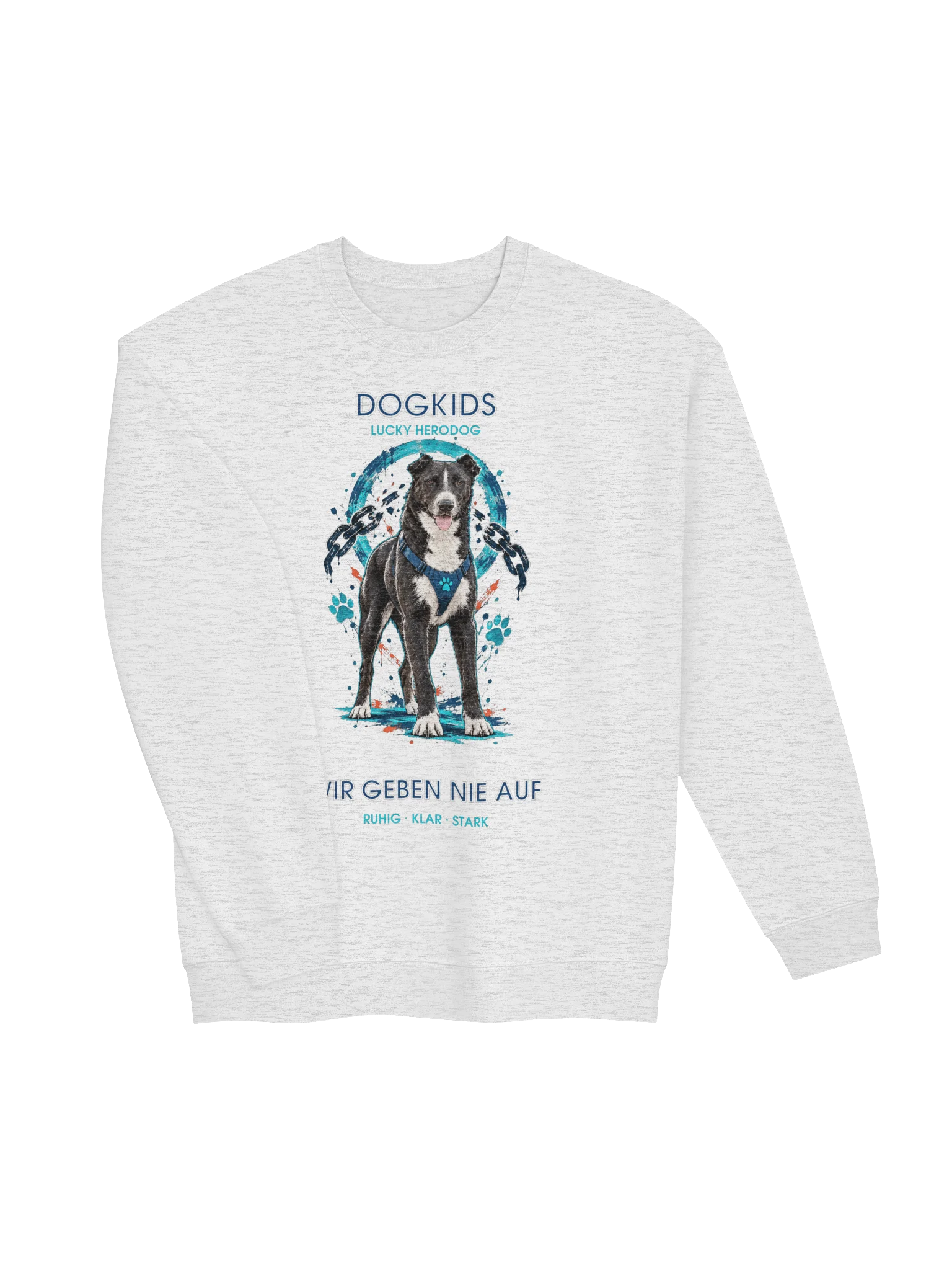 DogKids Wir geben nie auf Sweatshirt – Lucky HeroDog product image (57)