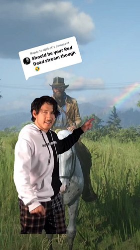 I definitely have to agree my favorite thing is my Red Dead Redemption streams! With the lovely Arthur and Daisy! @djzbot 
#v...