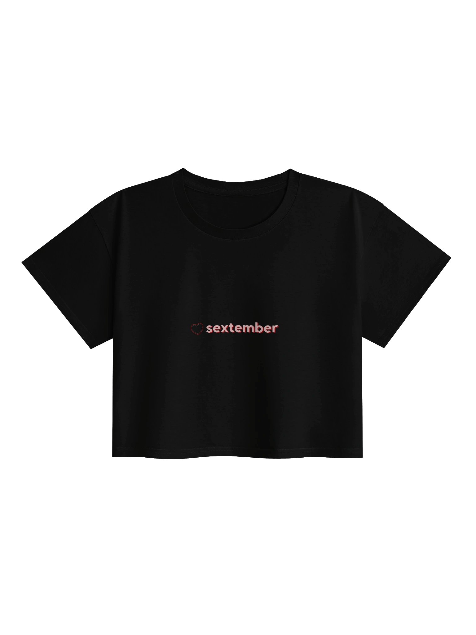 Sextember Black Crop Tee product image (1)