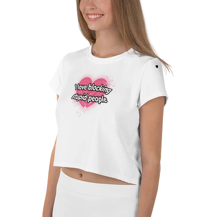 I love blocking stupid people T-shirt product image (2)