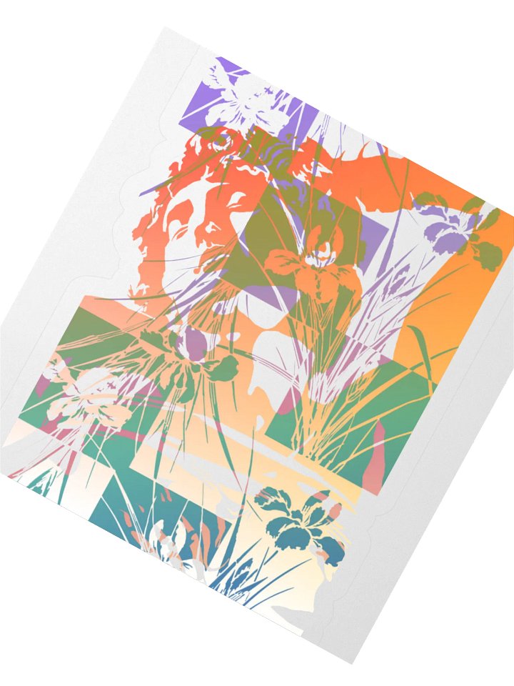 Sticker - Sunrise Michelangelo on Irises (transparent background) product image (2)