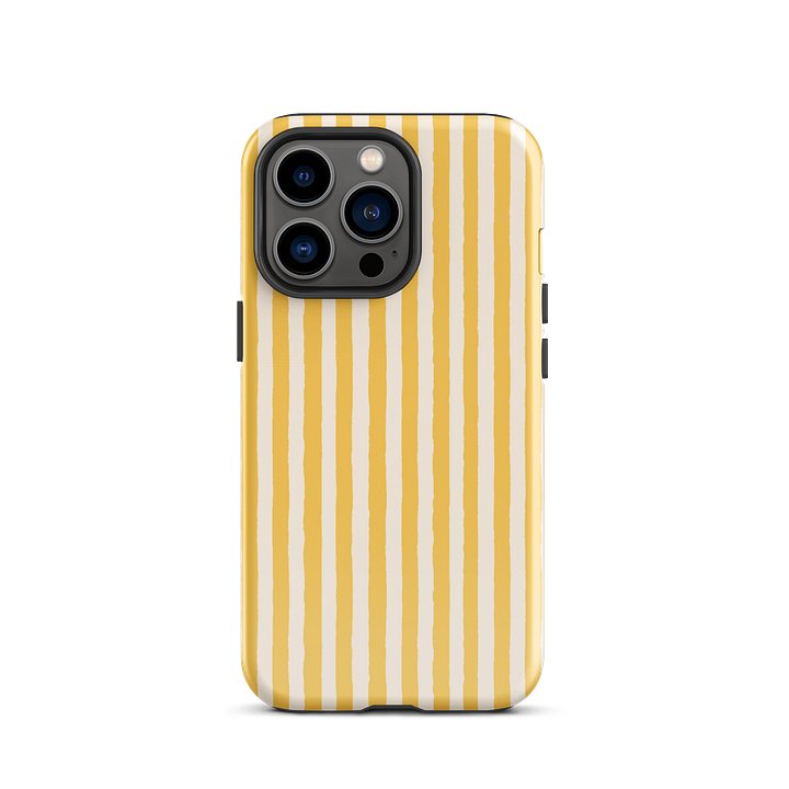 Lemon Raw Stripes iPhone Case product image (1)