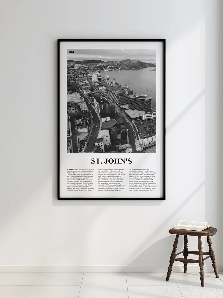 St. John's 01 Newspaper Poster | Framed product image (2)