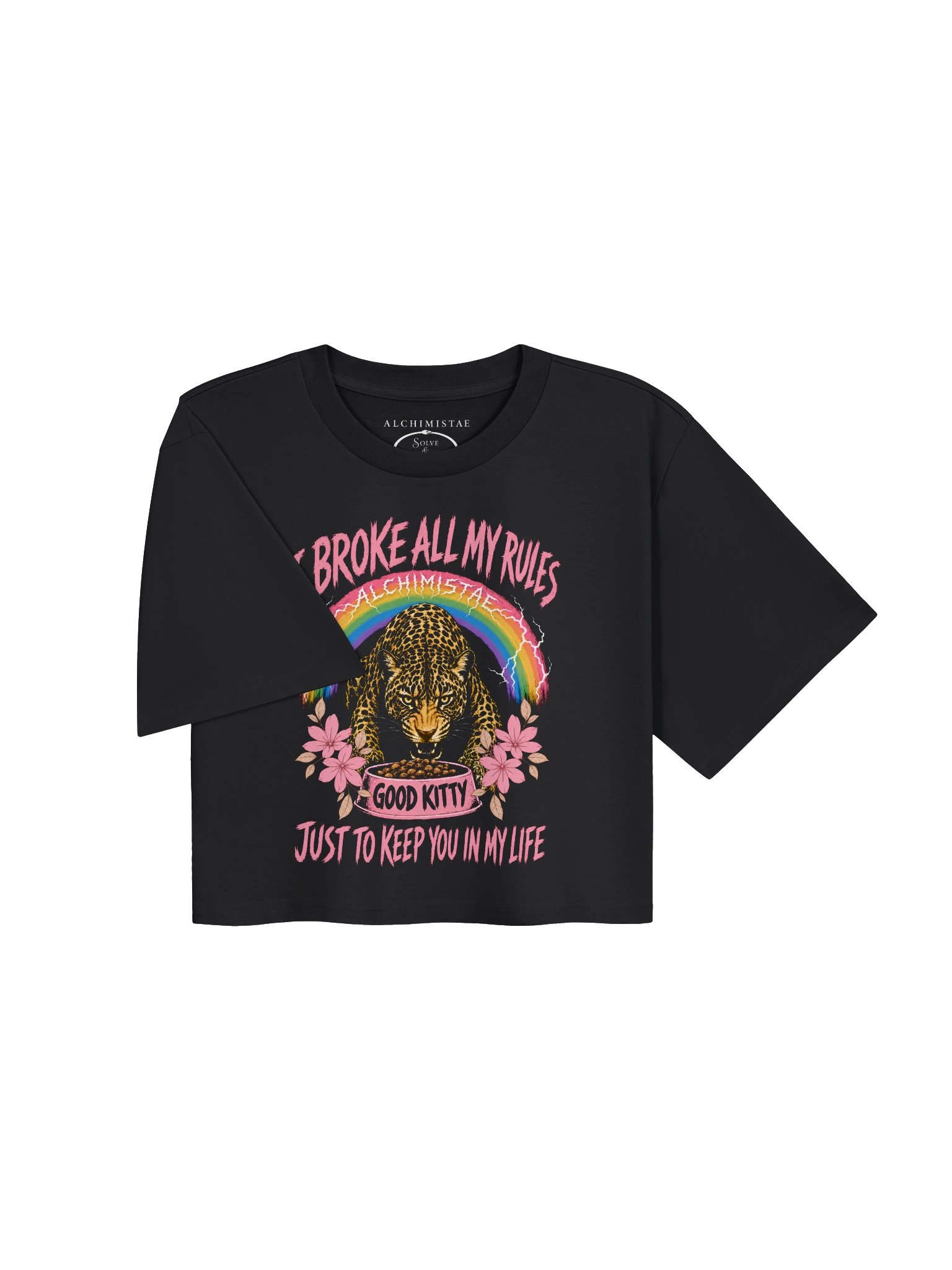 CROP TOP EN COTON ÉPAIS - I BROKE ALL MY RULES product image (7)