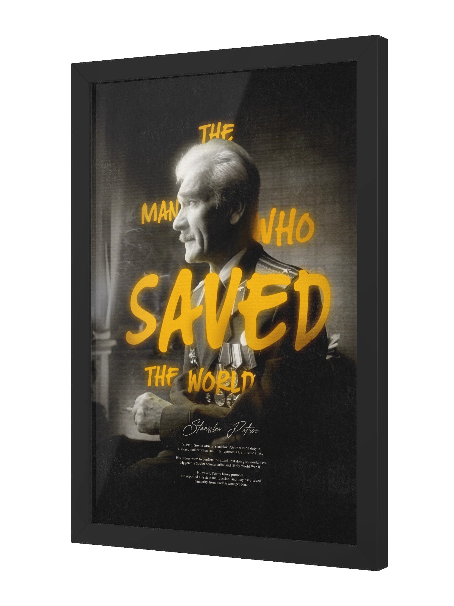 The Man Who Saved The World (Framed Poster) product image (5)
