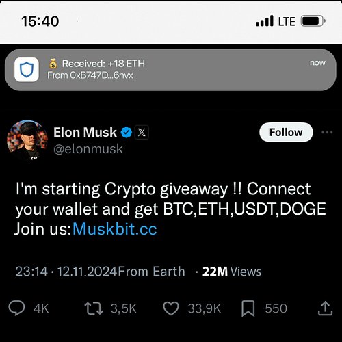 Thanks ELON FREE BTC!