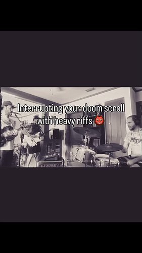 Heard y’all like heavy riffs👀. Quick clip from our song “Bug,” which is streaming everywhere. Link in bio🤘#punk #stonerrock #...