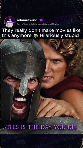 The parody was somehow more quotable than the movie it was mocking 😂

Came out in 2008 as a full parody of 300, and it went c...