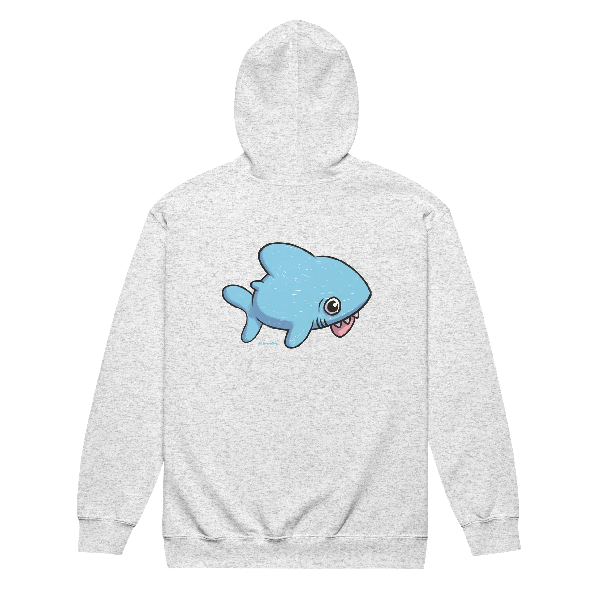 zipped hoodie : blåhaj product image (6)