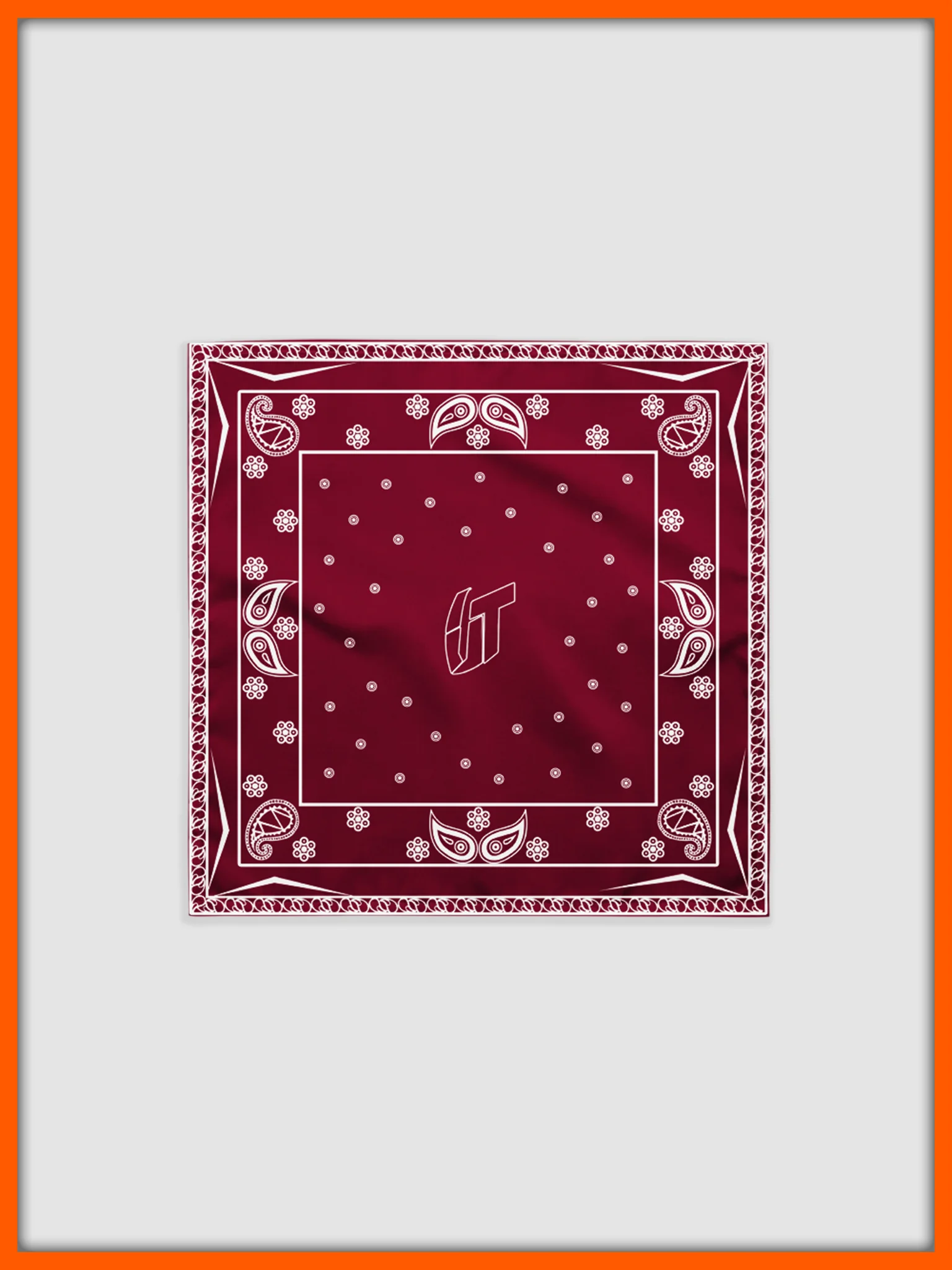 Classic UT Paisley Bandana (Burgundy) product image (1)