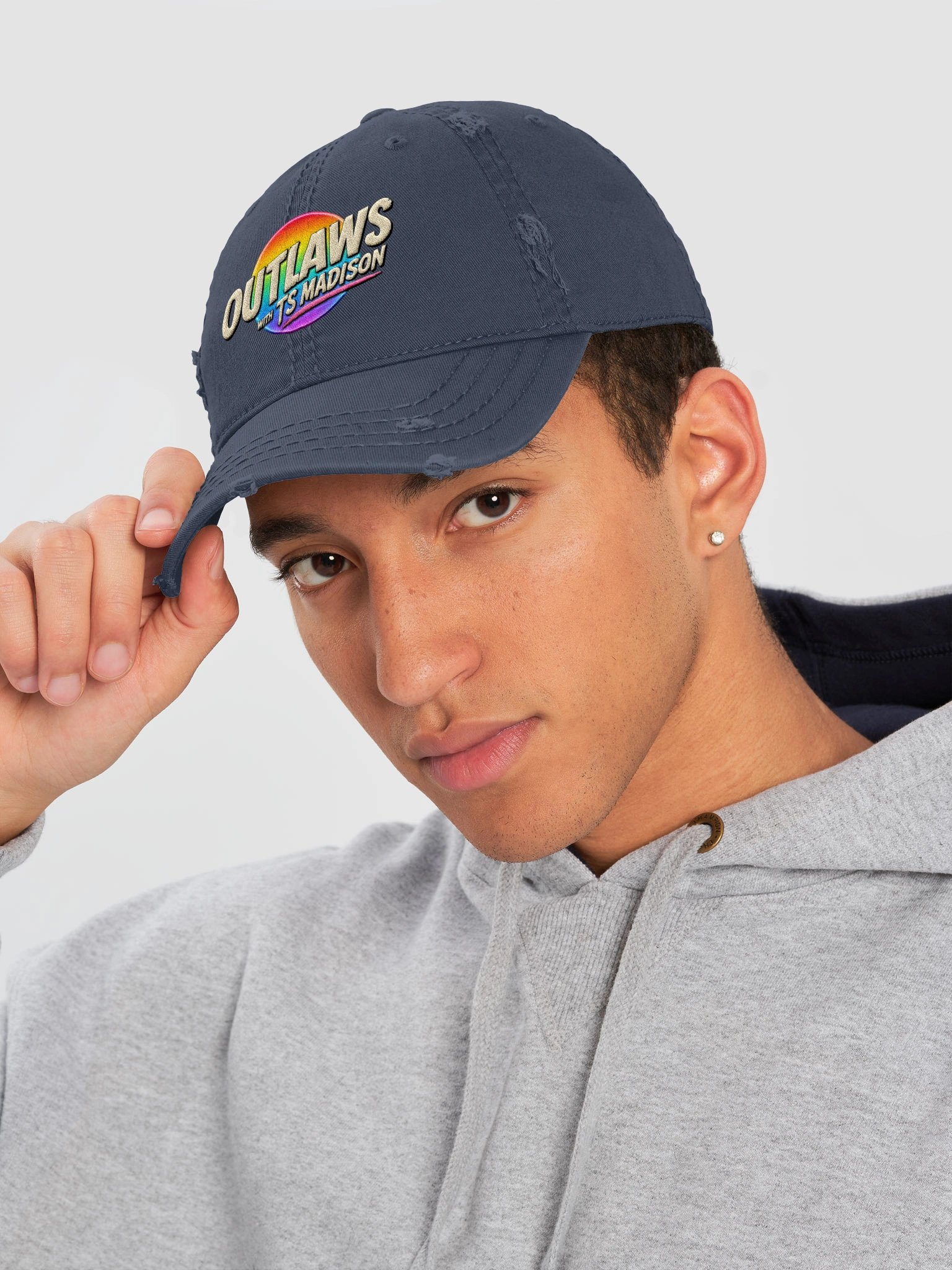 Atlanta Pride Edition Outlaws Embroidered Distressed Hat product image (5)
