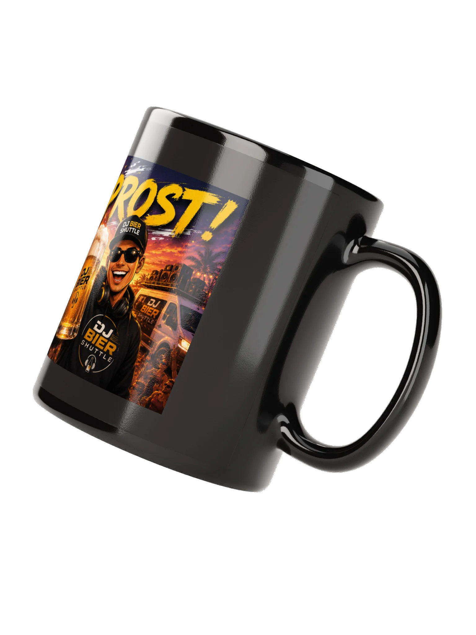 DJ Beer Shuttle Coffee Mug Black product image (4)