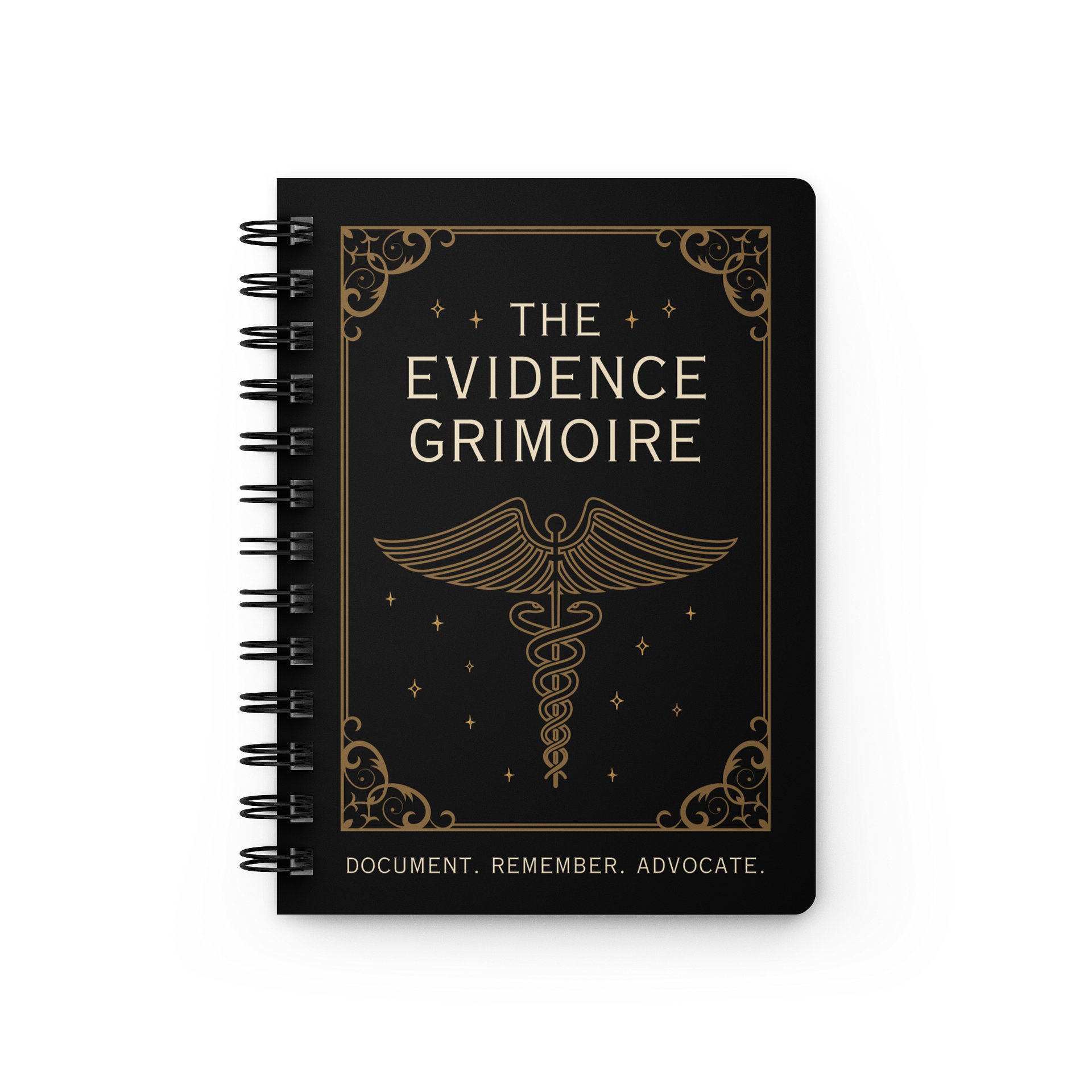 The Evidence Grimoire Journal | Chronic Illness Appointment Notebook | Symptom Tracker & Medical Notes Journal product image (1)