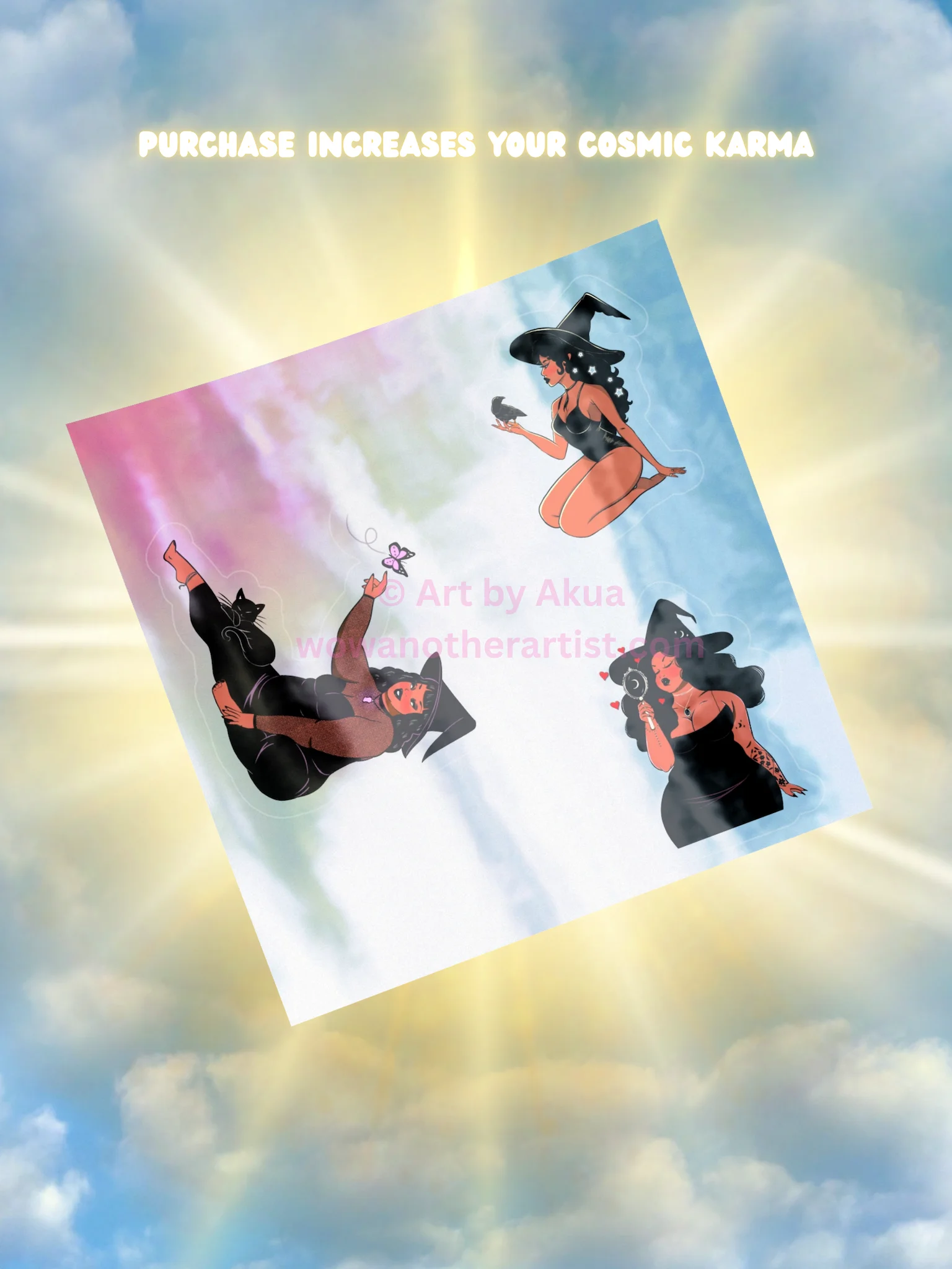 Witch Holographic Sticker Sheet product image (1)