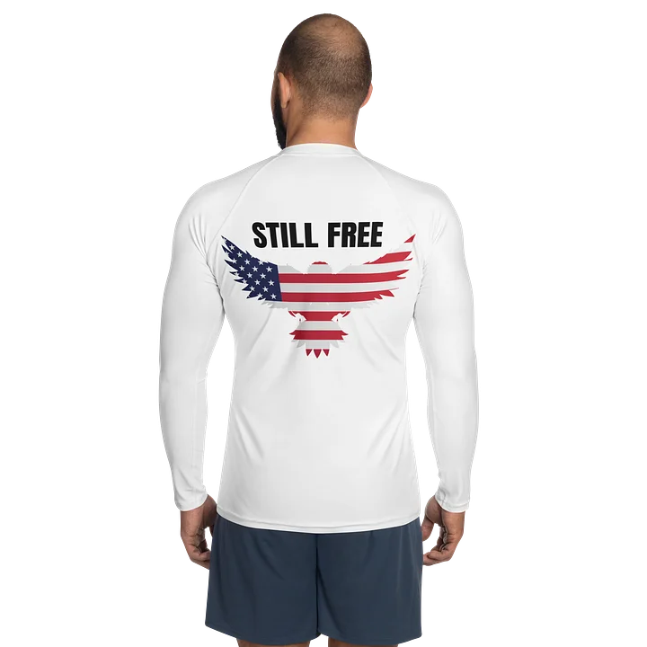Patriotic STILL FREE Eagle Men's Rash Guard product image (1)