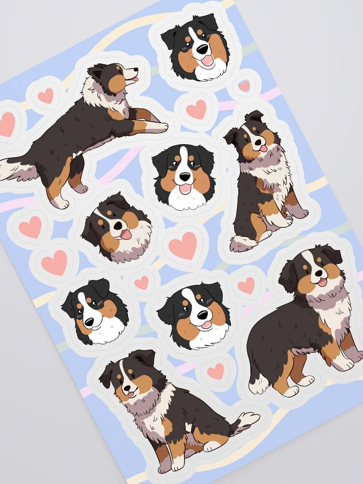 Australian Shepherd Kiss-Cut Sticker Sheet product image (2)