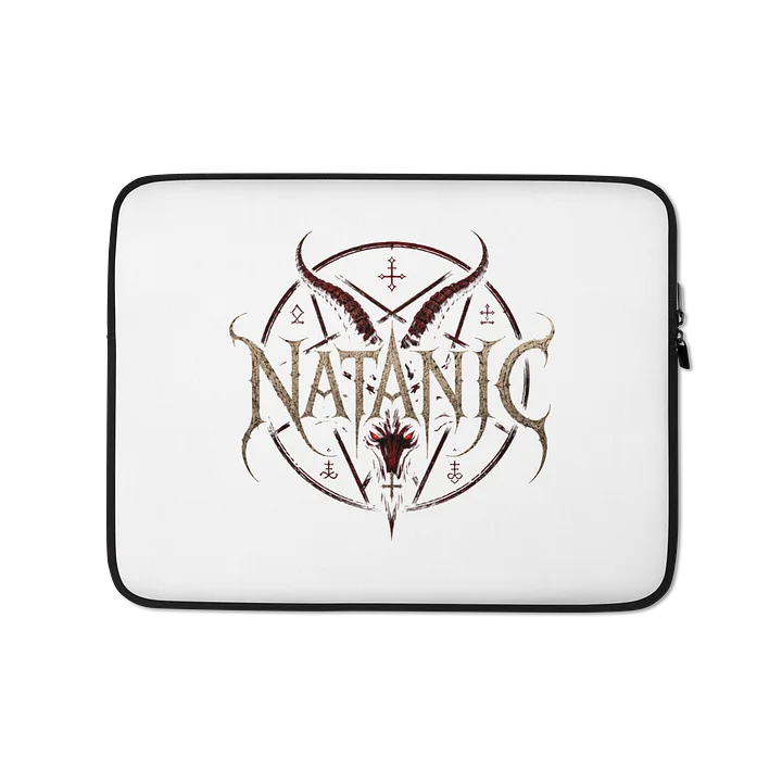 Natanic Pentagram Goat-Skull Laptop Sleeve product image (1)