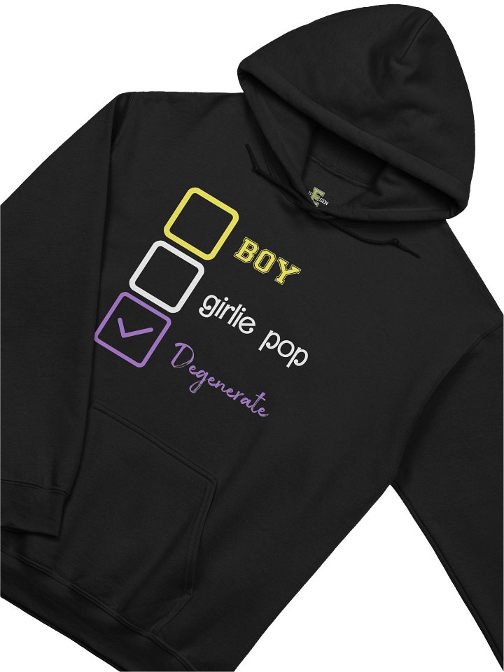 boy, girlie pop, degenerate hoodie product image (2)