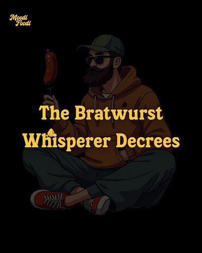 It slipped. It landed. 🚨
It wasn’t for you. ✋🥲

Not every bite is your bite. 🍴✨
The Bratwurst Whisperer says: respect the los...