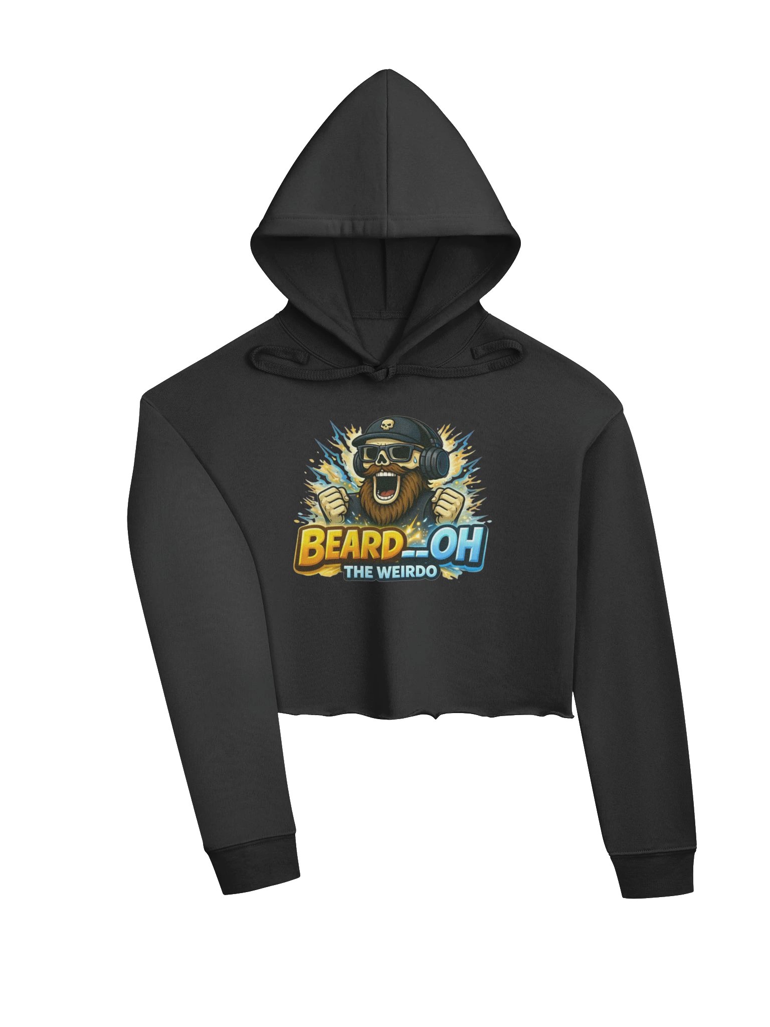 Beard__Oh Fleece Crop Hoodie product image (3)