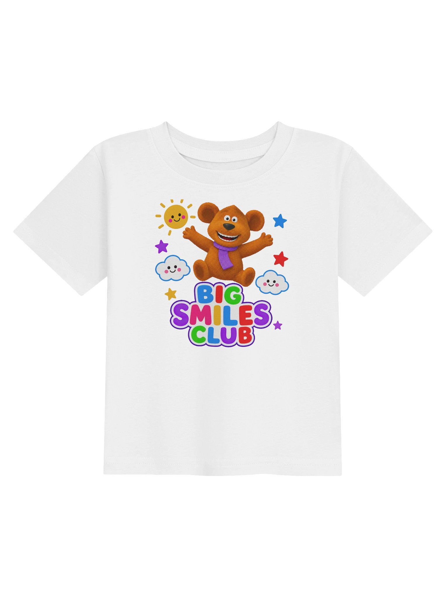 BIG SMILES CLUB Baby Tee — Jumping Teddy by Tinyschool product image (3)