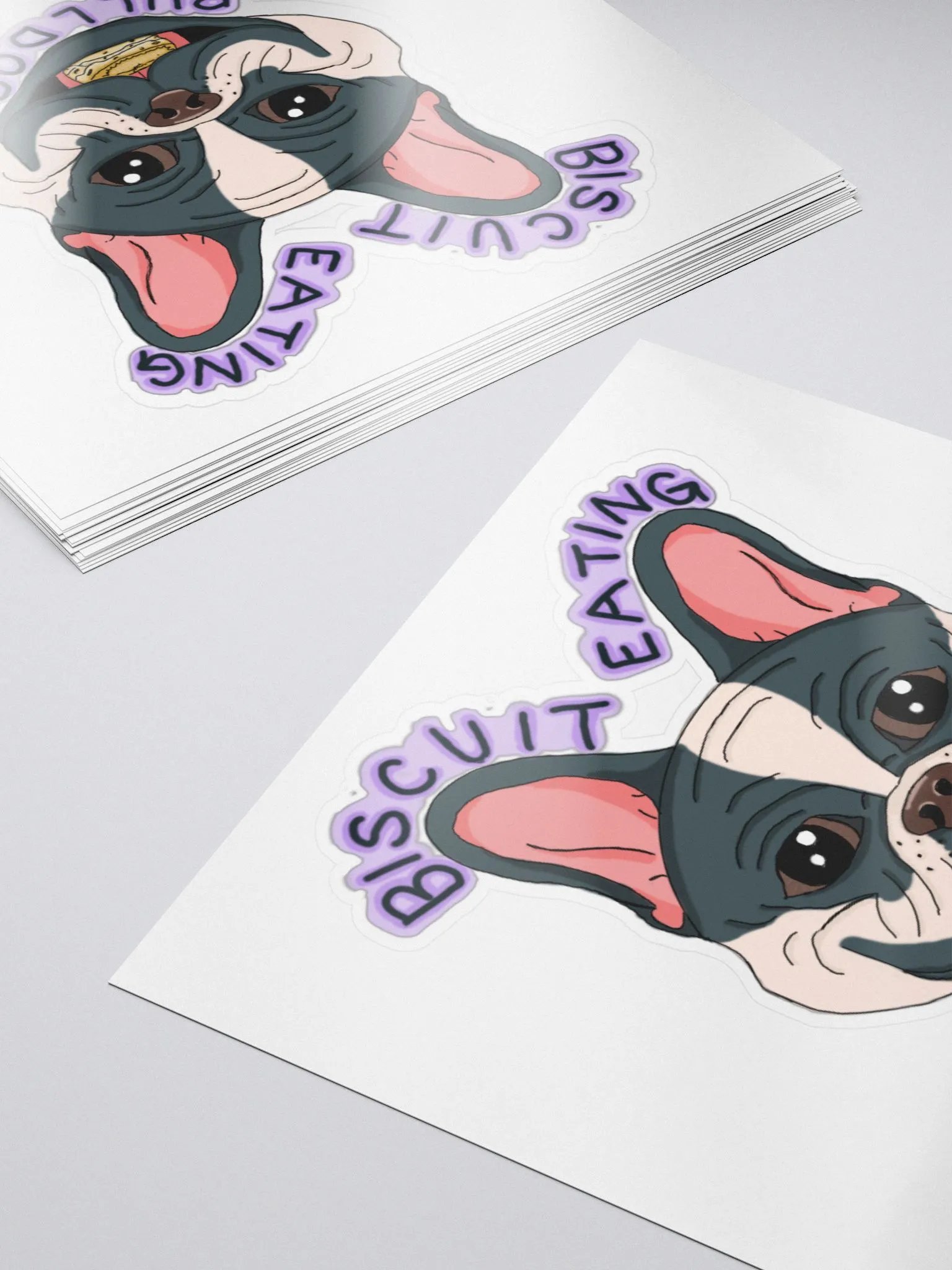 Biscuit Eating Bulldog! Sticker product image (5)