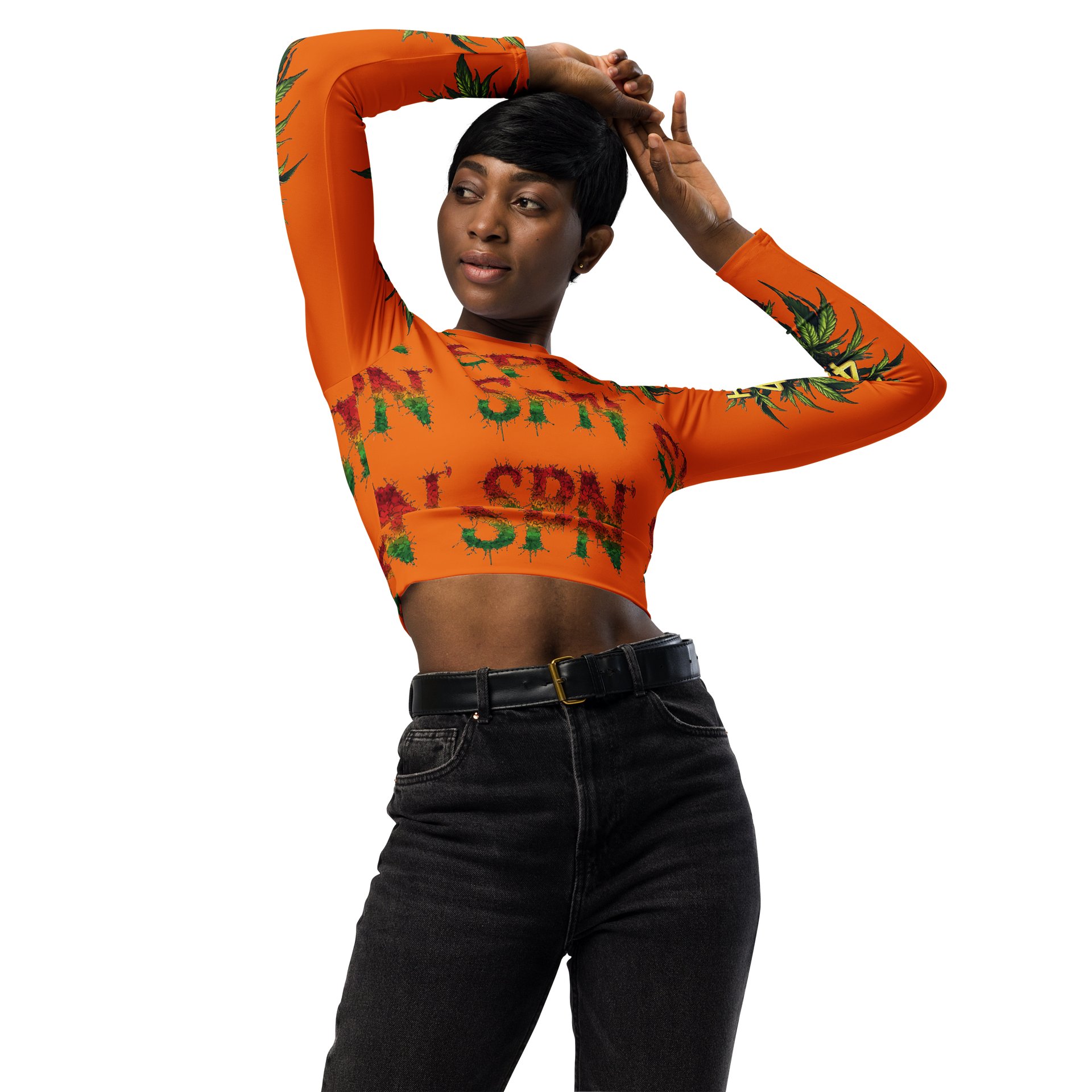 420 SPN All-Over Print Crop Top product image (3)