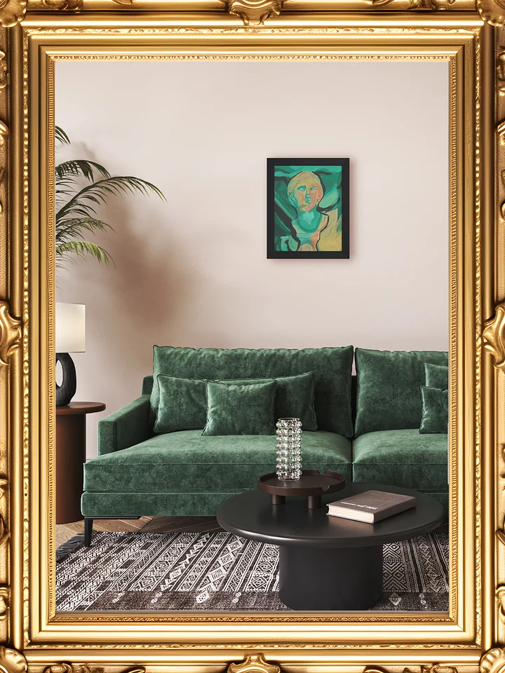Neoclassical Turquoise Framed Print product image (2)