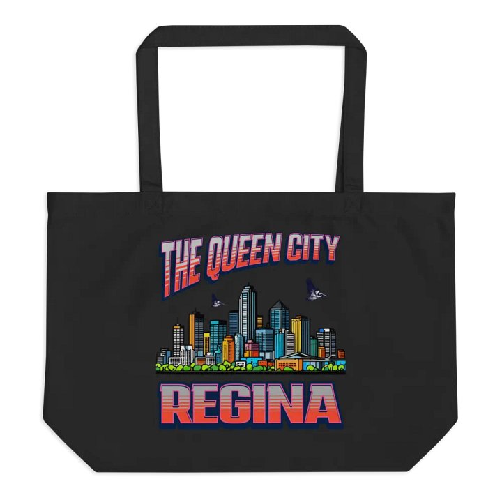 Regina The Queen City Cityscape Organic Tote Bag product image (1)