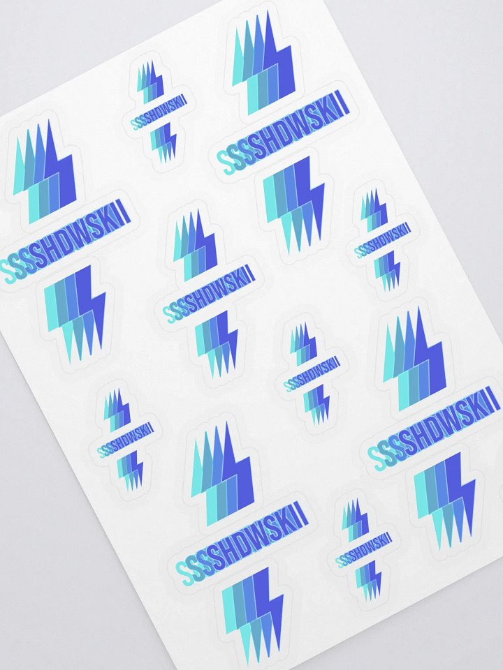 3D STICKERS / BLUE TO LIME BLUE product image (2)