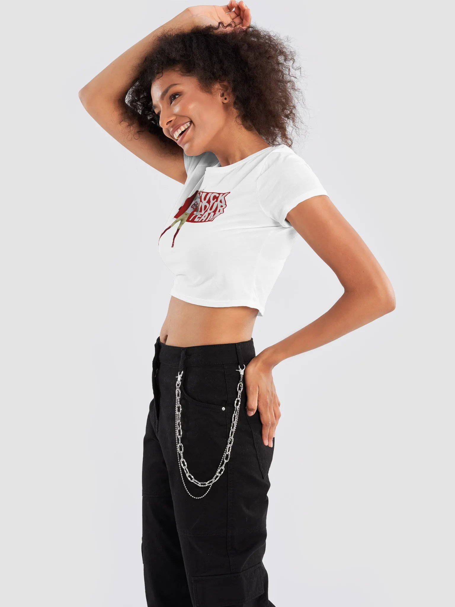 San Francisco Football 49ers Kittle First Down FYT Gameday Women’s Crop Top Tee Shirt product image (10)