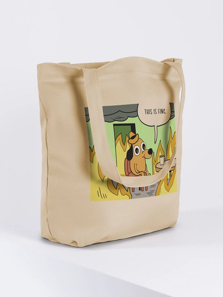 "This is fine" Bag (medium size) product image (2)