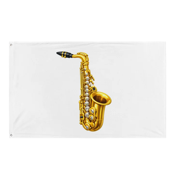 Golden Saxophone Flag product image (1)