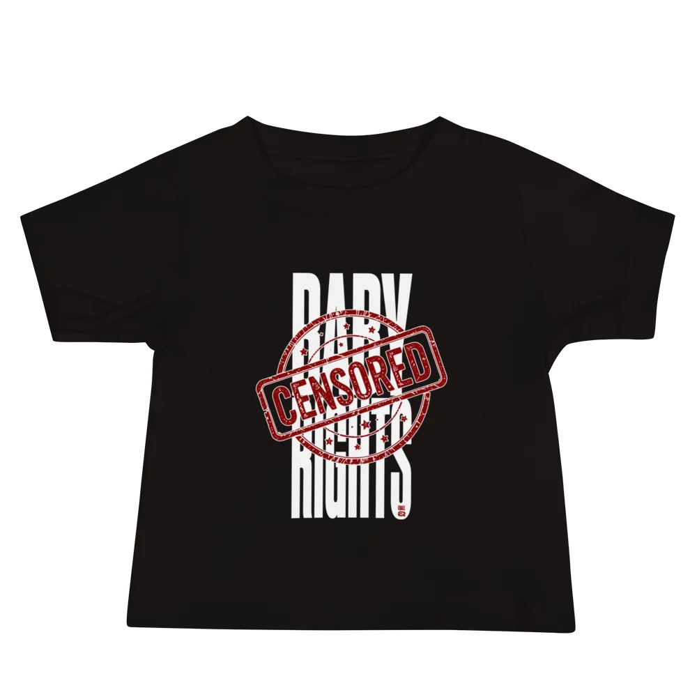 Censored_Baby Rights Unisex Bella+Canvas RAWKDZ T-shirt by EQALL® Essentials_White / Red product image (2)