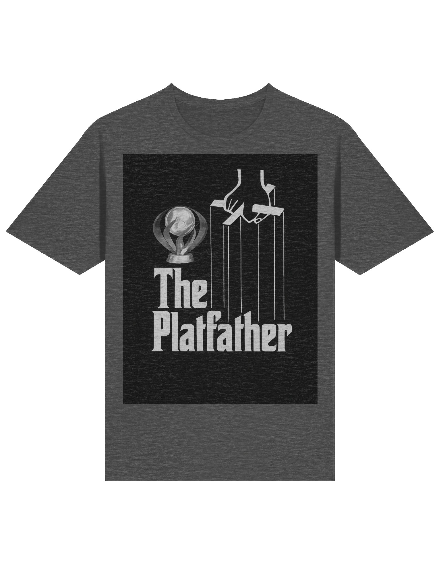 The Platfather T-Shirt | Platinum Trophy Gamer Parody | Mafia Movie Poster Style product image (3)
