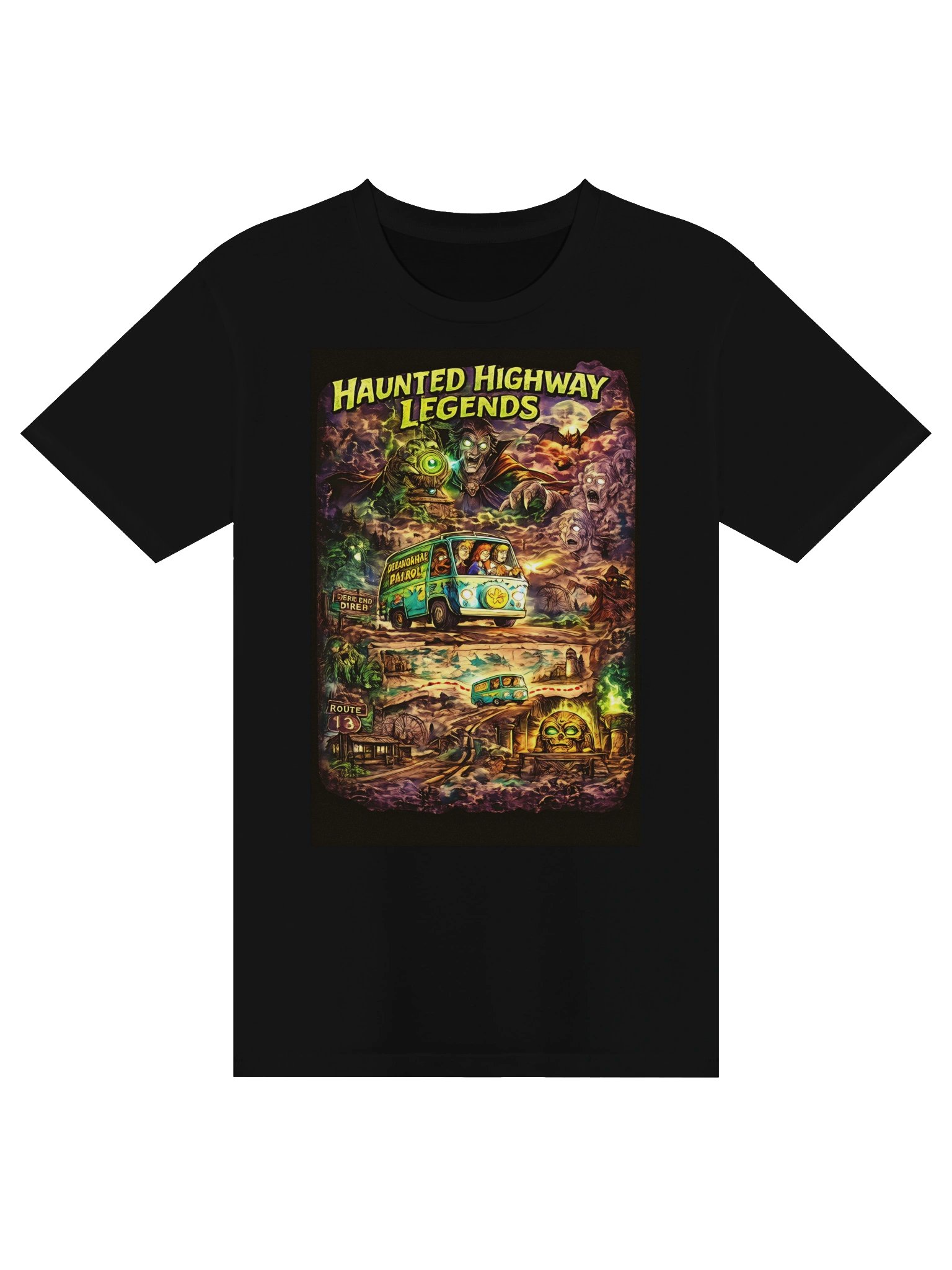 Haunted Highway Legends Comic Horror Tee product image (1)