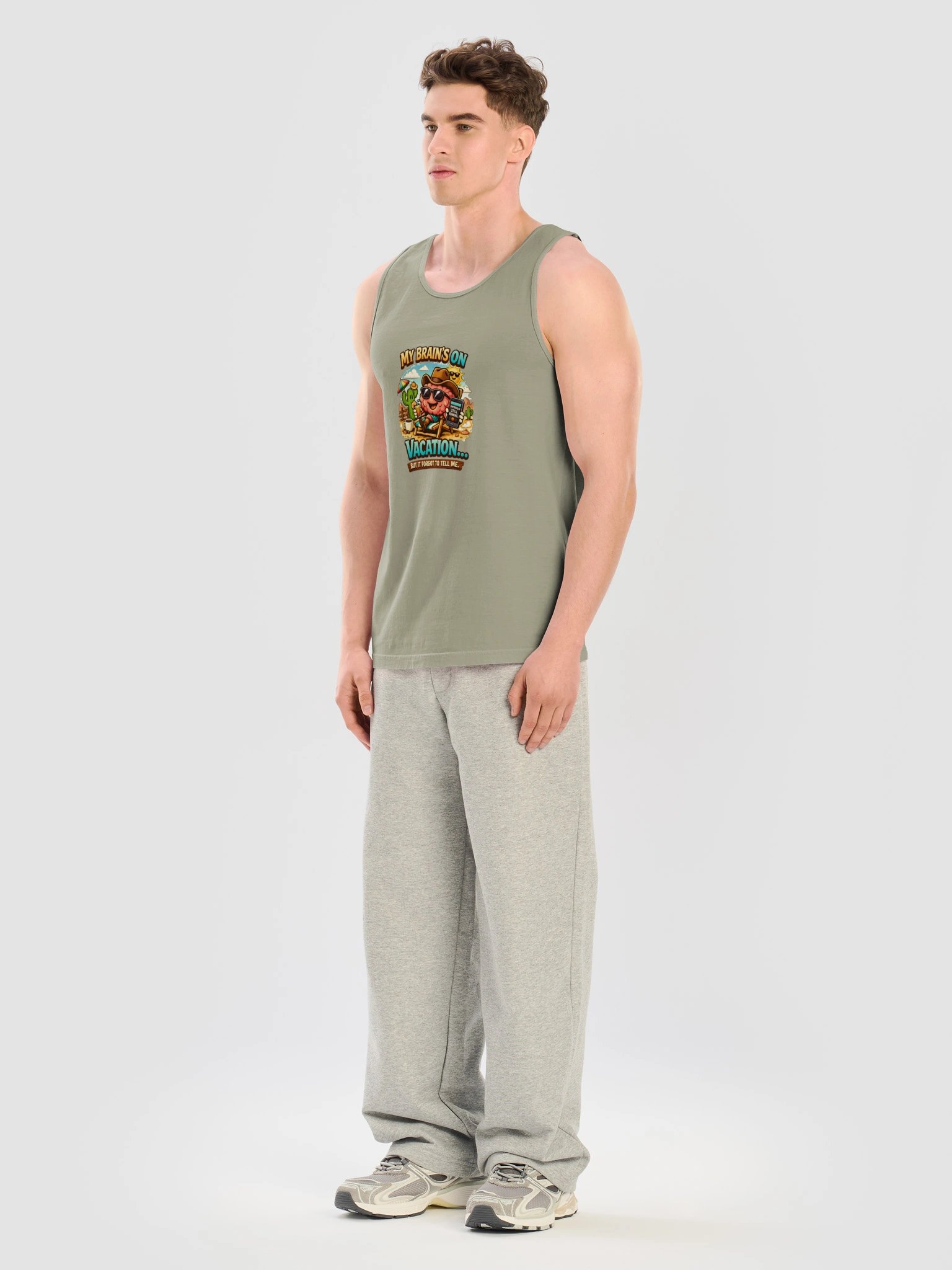 Copy of “My Brain’s On Vacation – Comfort Colors Tank” the vibe product image (25)