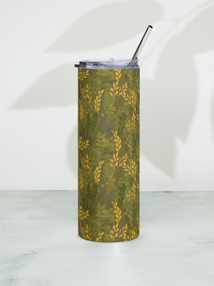 “Moving Meadows” 20-Ounce Stainless Steel Tumbler with Straw product image (1)