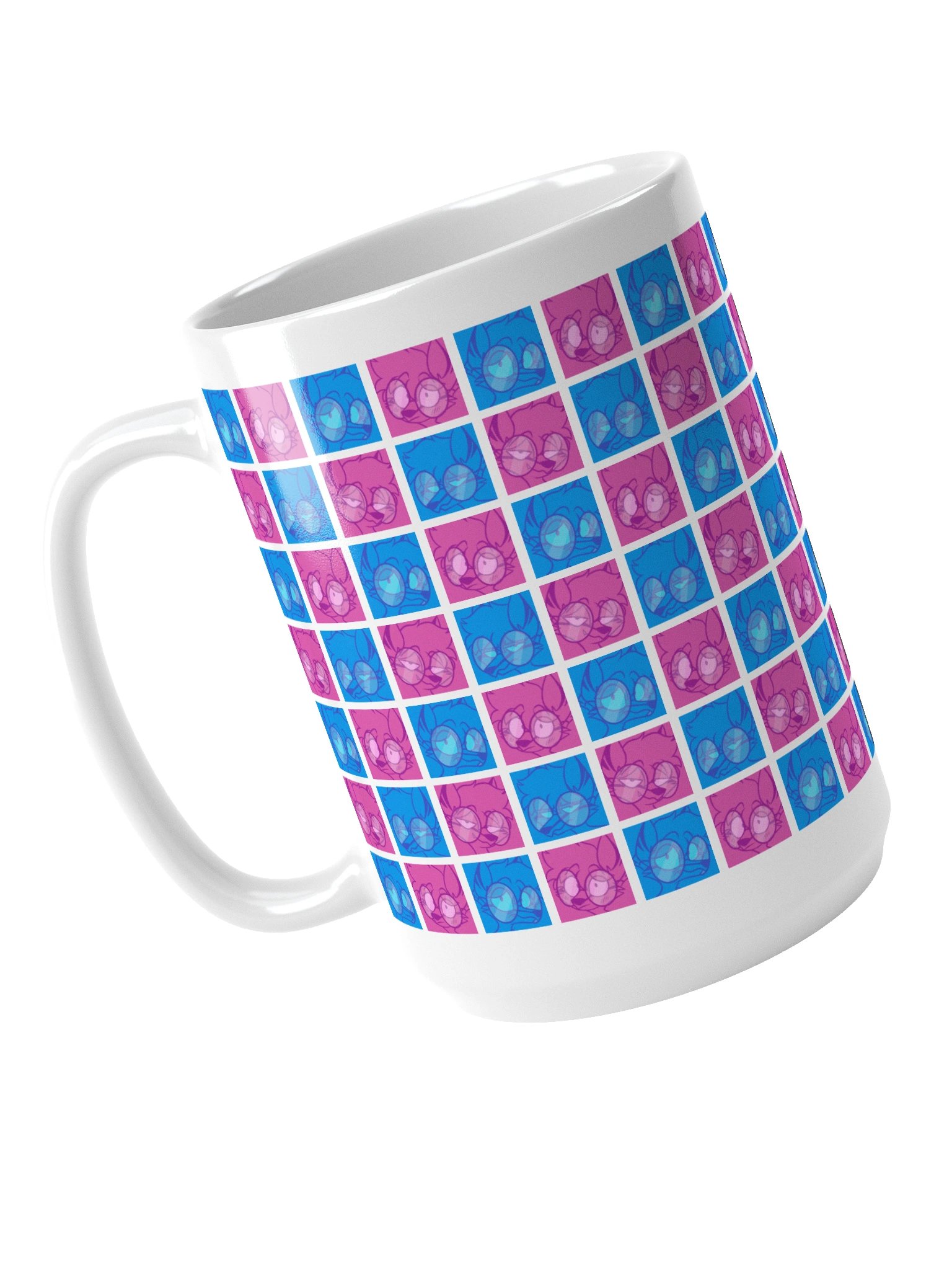 4 Moods Wolf Mug 🐺💙💜 product image (4)