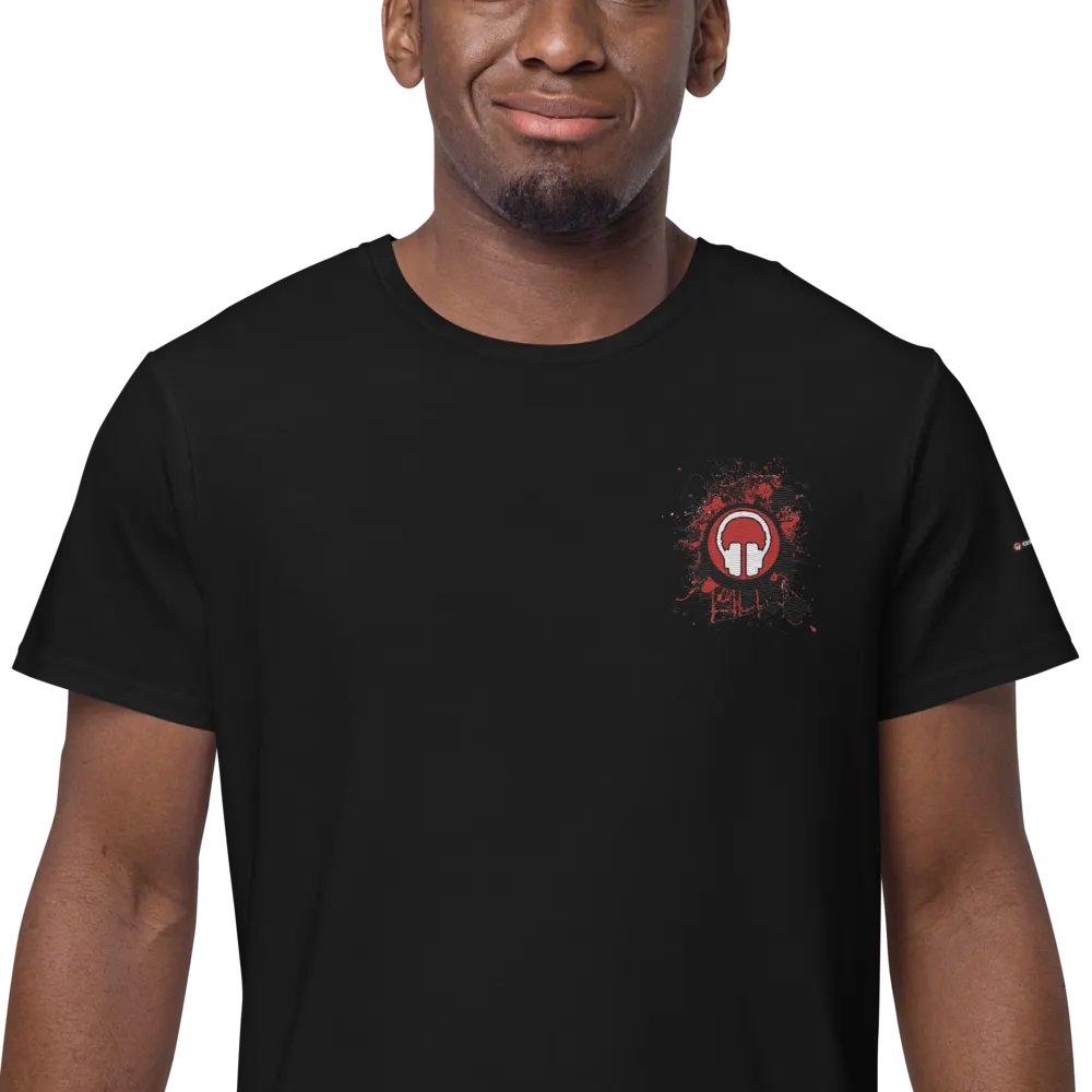 Printful Premium Iconic Paint Splat Headphones Heavyweight Cotton T-Shirt product image (1)