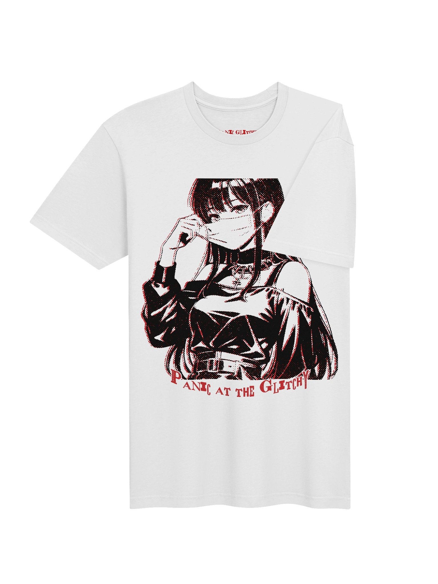 Masked Stamp Panic at the Glitchy Supersoft Tee product image (3)