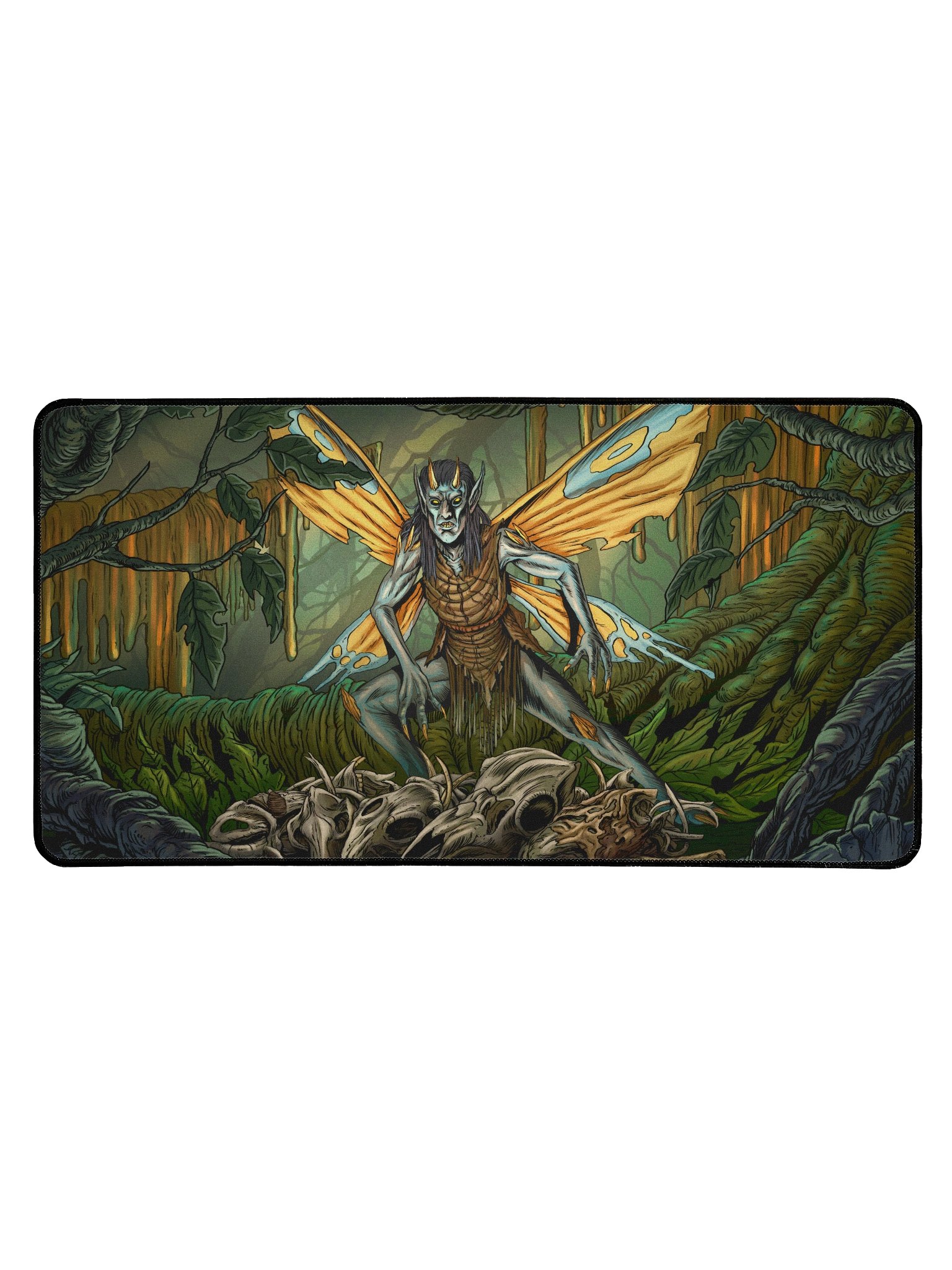 'Swamp Faerie' Hand Drawn Playmat by DarkSideTokens! product image (1)