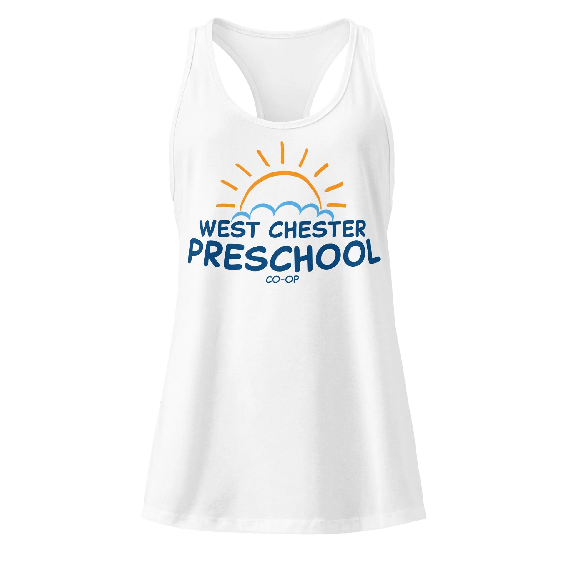 Women's White Racerback Tank product image (2)
