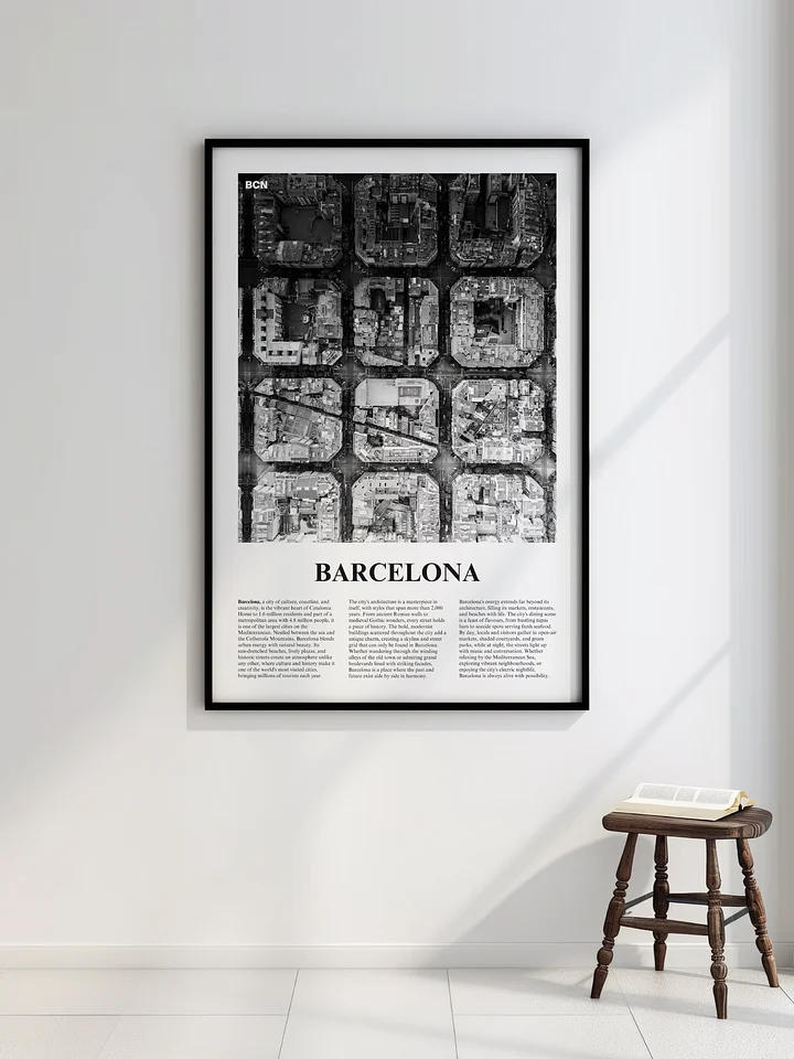 Barcelona 04 Newspaper Poster | Framed product image (2)