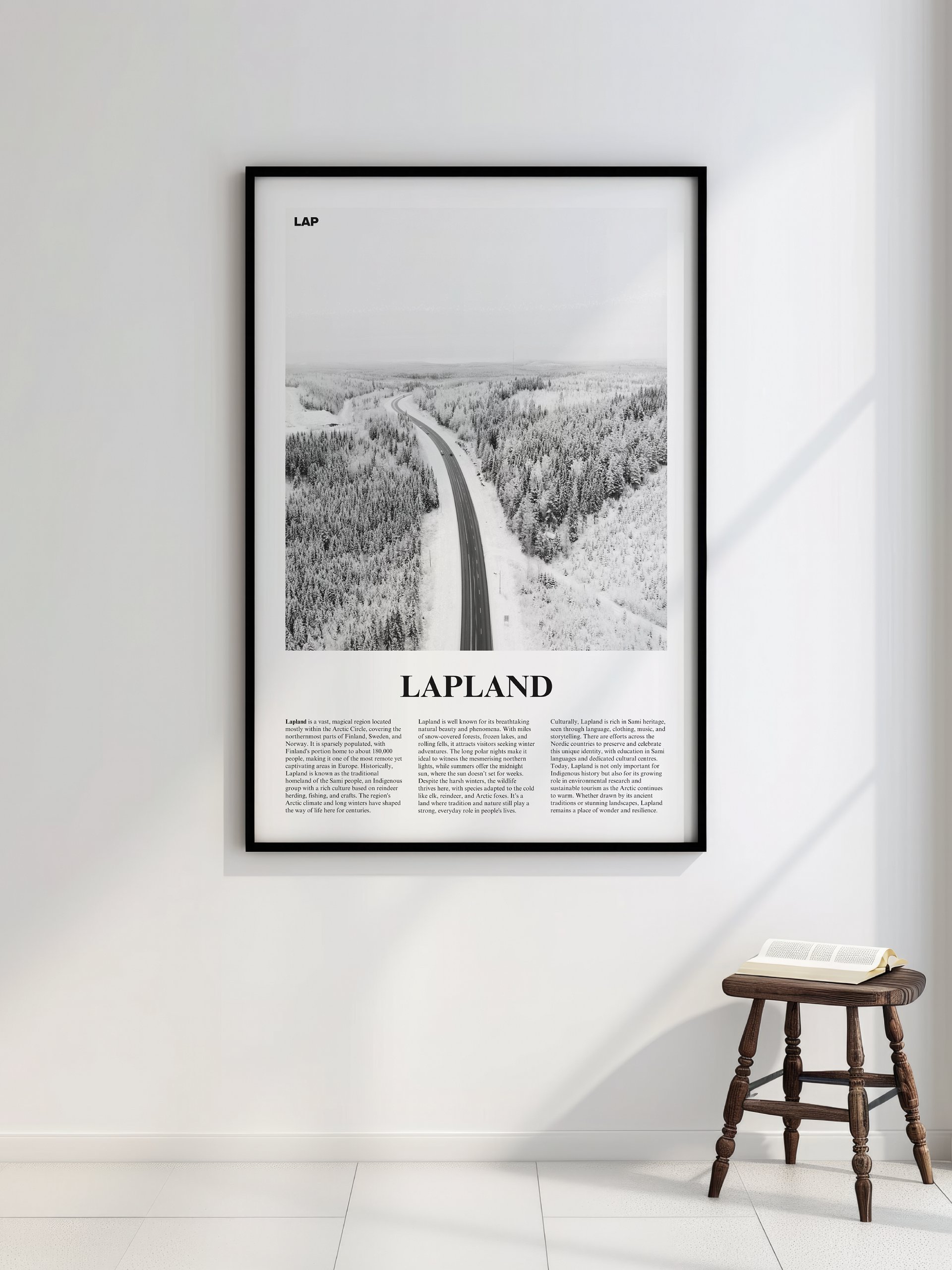 Lapland 01 Newspaper Poster | Framed product image (2)
