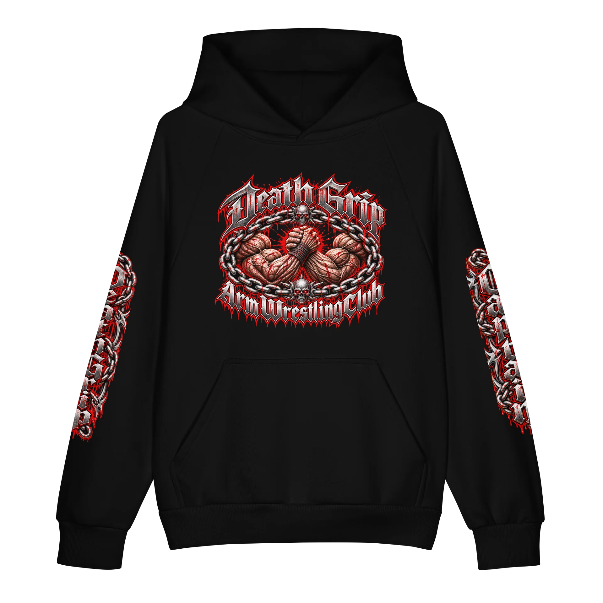Death Grip Arm Wrestling Club – Reaper Captain Hoodie product image (3)