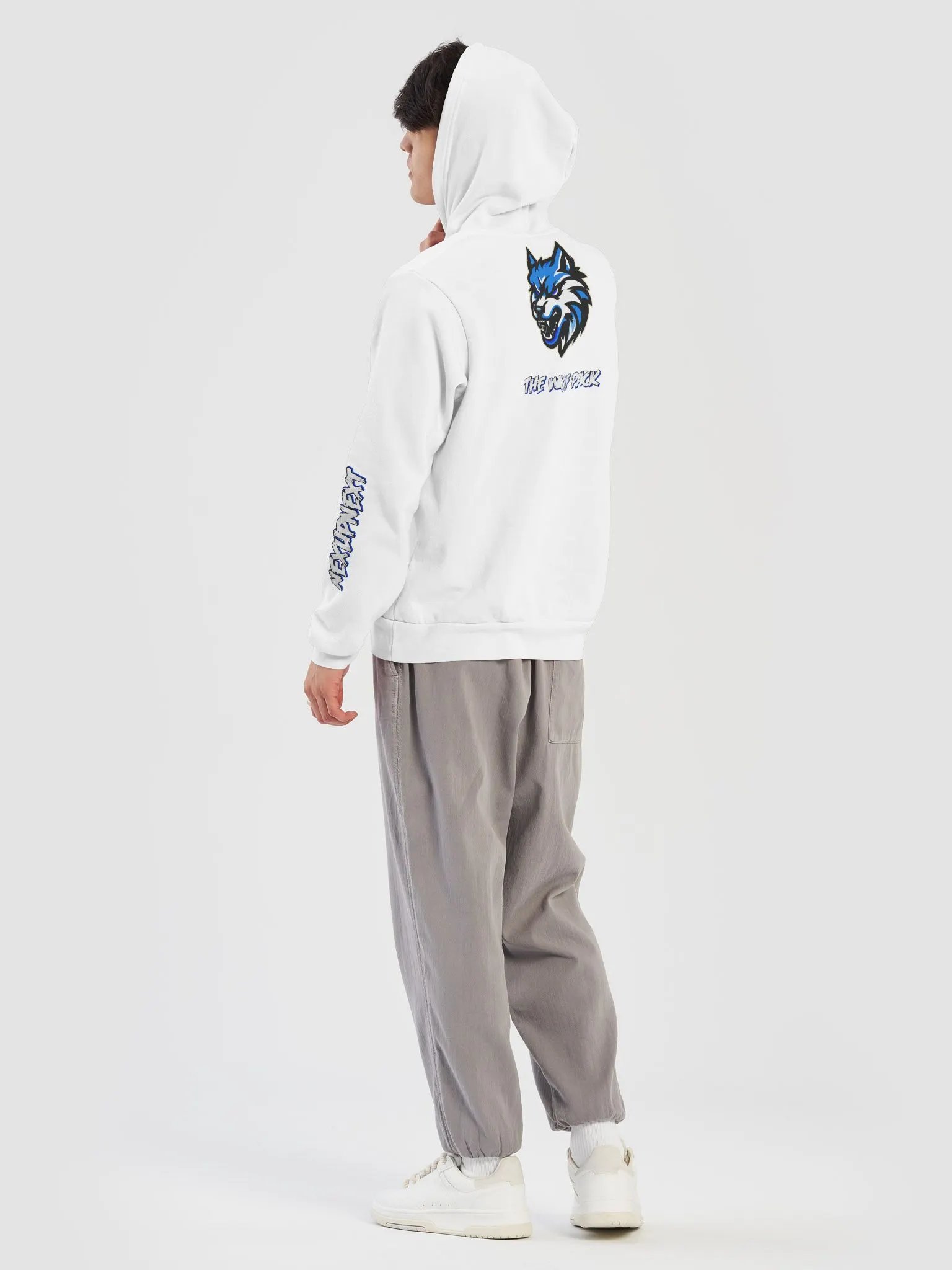Wolf Pack Hoodie White product image (8)